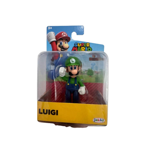 Official Jakks Nintendo Mario Series 2.5" Luigi Figure (Approx. 6.5cm)