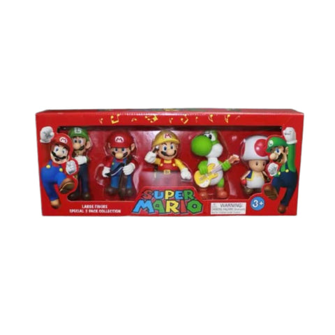 Super Mario Nintendo Character Figure Set (5-Pack)