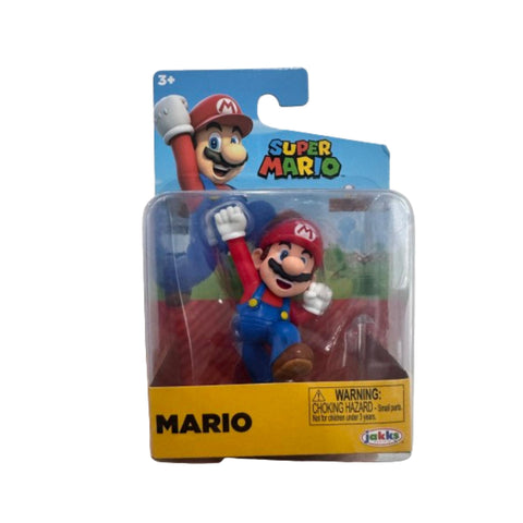 Official Jakks Nintendo Mario Series 2.5" Jumping Mario Figure (Approx. 6cm)