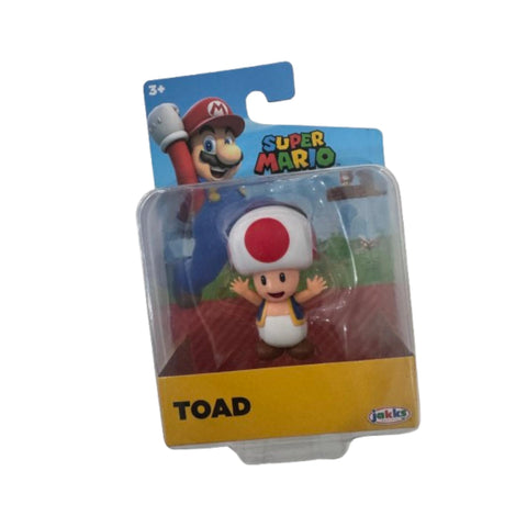 Official Jakks Nintendo Mario Series 2.5" Toad Figure (Approx. 5cm)